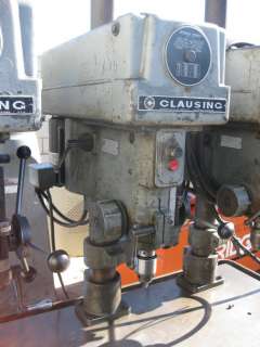 CLAUSING MULTI STATION (3) HEAD DRILL PRESS TABLE  