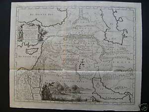 Historische Karte Israel Judäa Galiläa Samaria von 1750  