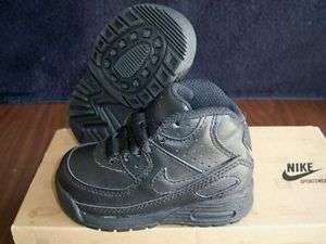 NIKE LITTLE MAX 90 BLACK SHOES BABY/TODDLER BOYS SIZE 5  
