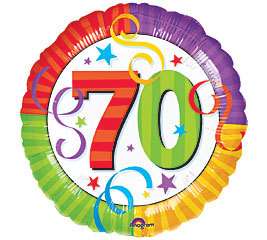 Happy 70th Birthday 18 balloons Gift Party Decorations  