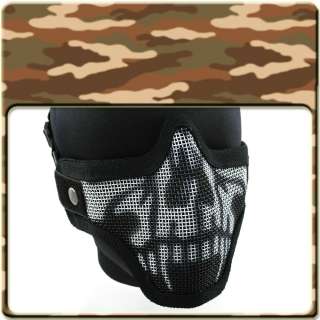 CM01 Strike Half Face Steel Wire Mask (Skull) 01703  