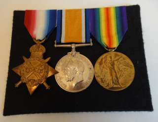 WWI Trio War Medals   Pte J A Bayley Royal Lancashire Regiment   R 