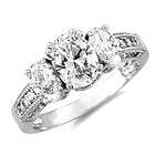 14k White Gold Round CZ Engagement Solitaire Ring items in 