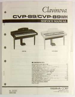 Yamaha Clavinova CVP 89 / CVP 89WH Service Manual  
