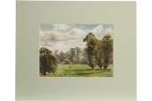 Albert Cooper Hendon Golf Club Watercolour Painting  