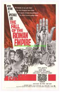 FALL OF THE ROMAN EMPIRE MOVIE POSTER LB SOPHIA LOREN  