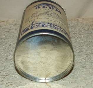 Vintage Powdered Alum Cardboard Can American Drug Ind  
