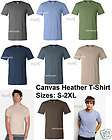 Canvas Short Sleeve Union Heather T Shirt 3001H S 2XL