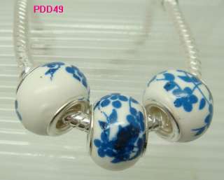 Wholesale Murano Glass Beads European Charm Lampwork Double Core Fit 