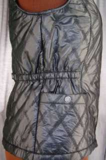 ZENERGY by CHICOS Black Zip Front VEST Sleeveless Jacket Size 1 Small 