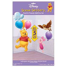 Huge Disney Winnie The Pooh & Piglet Party Scene Setter  