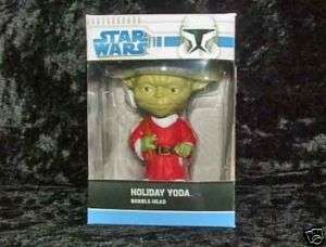Star Wars Holiday Yoda Bobblehead (2008) NEW  