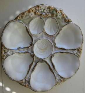 ANTIQUE C. TIELSCH GERMANY OYSTER PLATE #5  
