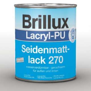 Brillux Lacryl PU Seidenmattlack 270 / 750 ml  