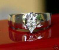 80 CT MOISSANITE MARQUISE ENGAGEMENT SOLITAIRE RING  