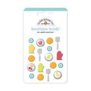  New   Bon Appetit Boutique Brads 18/Pkg by Doodlebug Arts 