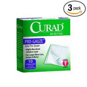  Curad Non Woven Pro Gauze, 2 Inches X 2 Inches (Pack of 3 