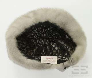 Eatons Fashions Light Grey Mink Fur Hat  
