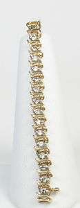 Estate 14k Yellow Gold 1.0ctw Diamond Tennis Bracelet  