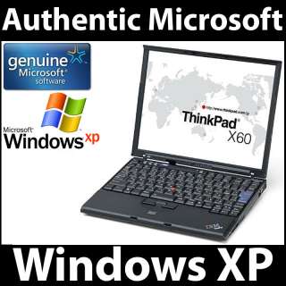 IBM ThinkPad X60 Core Solo 1.66GHz 1GB RAM 40GB HDD WindowsXP Laptop 