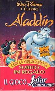 ALADDIN   VHS + GIOCO  NUOVO E SIGILLATO   