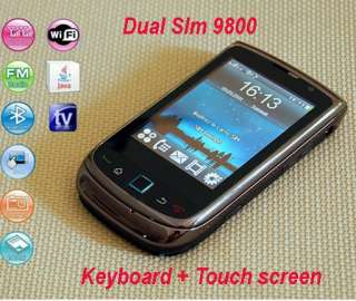 2GB WiFi CECT 9800 Touch Screen GSM+dual Sim+TV + Full Keyboard 