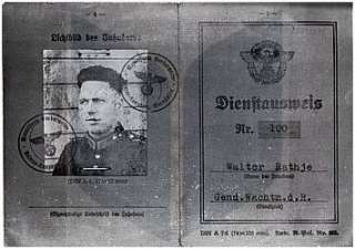 Patzwall Ausweis Dokumente der deutschen Polizei 1936   