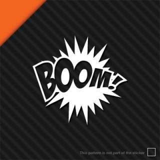 Boom   Cartoon Superhero Sound Notebook Vinyl Sticker  