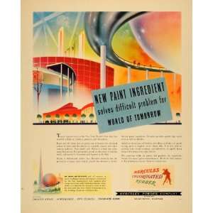  1940 Ad Hercules Powder Parlon Chlorinated Rubber 