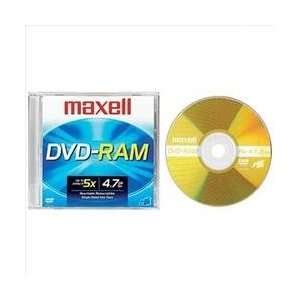  Maxell 636082 1PK DVD RAM 4.7GB 5X JEWEL CASE Everything 