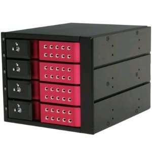  2BAY 5.25IN Sas 2X5.25 To 3X3.5 Cage Red Electronics