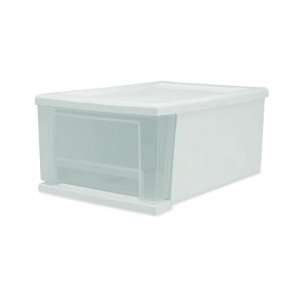  White 7 Quart IRIS® Stackable Storage Drawer 8.74 W x 12 