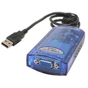  Kinamax Usb svga USB 2.0 to VGA Adapter Xp Vista Only 