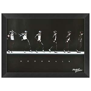 Michael Jackson 19 x 23 Moonwalk Framed Poster 