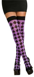   and Black Harlequin Thigh Highs   Stockings, Pantyhose and Tights