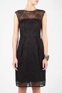 Milly  Black Adrienne Lace Dress by Milly