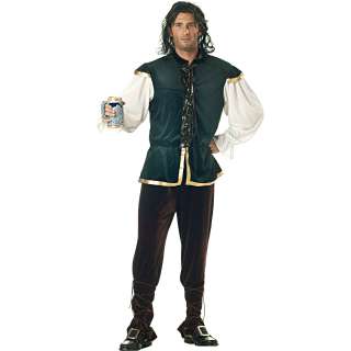 Tavern Man Adult Costume   Outfit features a Dark Green velour top 
