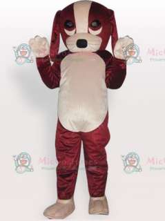 Lucky Dog Short Plush Adult Mascot Costume