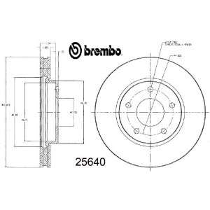 Brembo 25640 Disc Brake Rotor Automotive