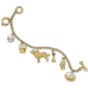  Golden Retriever Charm Bracelet Jewelry