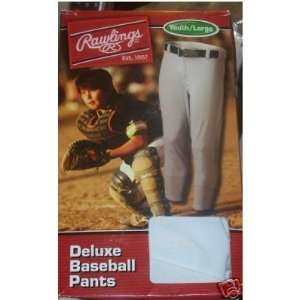Rawlings Deluxe Baseball Pants Youth/ Large  Sports 