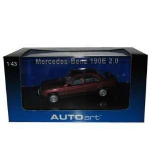   190E 2.0 Barolo Red 1/43 Diecast Model Car Autoart Toys & Games