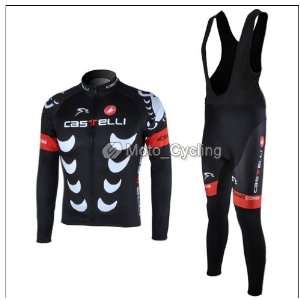 2011 the hot new model Black CAS long sleeved jersey suit strap 