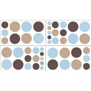   Polka Dot Wall Decal Stickers   Set of 4 Sheets  Home