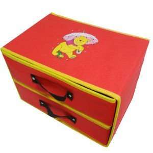 Disney Winnie Pooh Clothing Stuff Box Storage Case Orgnizer Middle 