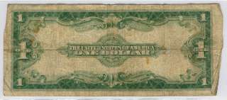 1923 $1 SILVER CERTIFICATE BLUE SEAL LARGE SIZE NOTE  