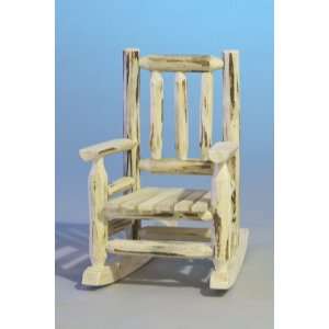  Log Furniture   Child`s Rocking Chair Varnished   Free 