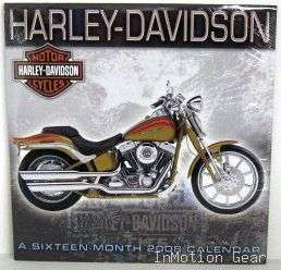 Harley Davidson 2008 16 Month Wall Calendar Biker Hog  