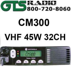 MOTOROLA RADIUS CM300 VHF 45W 32CH MOBILE TWO WAY RADIO  