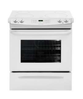  Frigidaire White Slide In 30 Self Cleaning Electric Range FFES3025LW